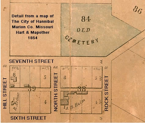 Map of Hannibal 1854