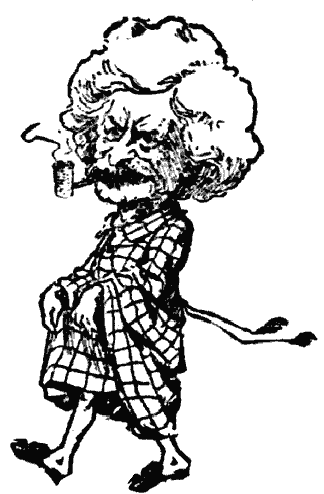 Twain in bathrobe