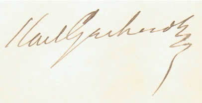 Karl Gerhardt signature