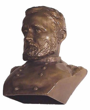 Left side of bust