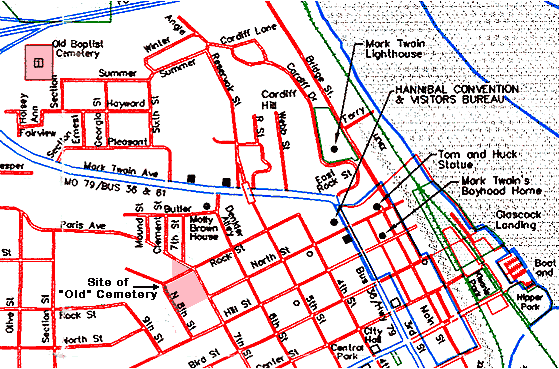 Map of Hannibal today