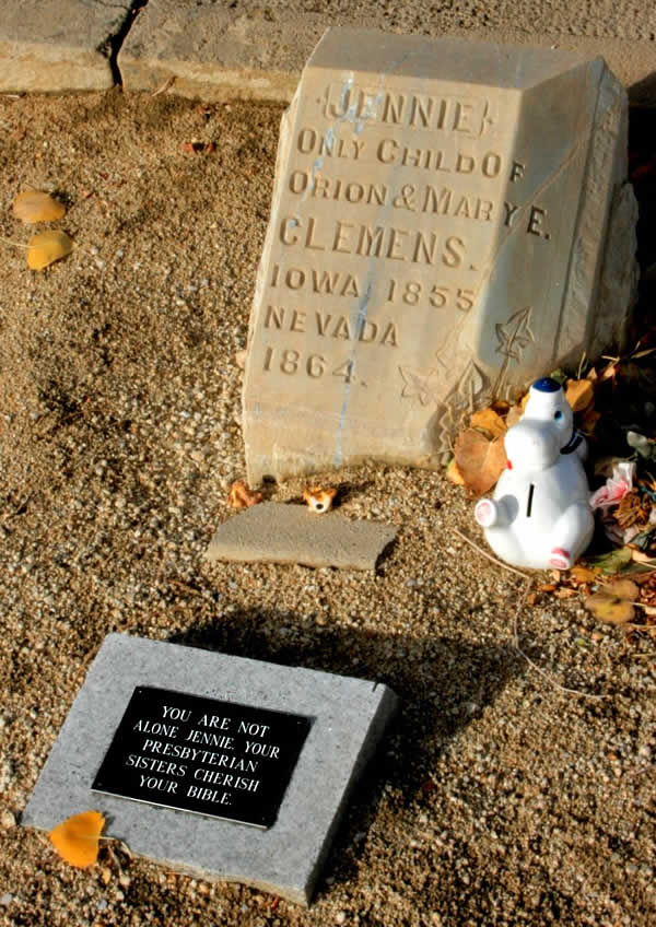 Jennie Clemens grave marker