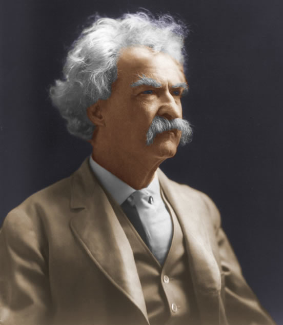 Twain photo by Bradley colorized by RKR