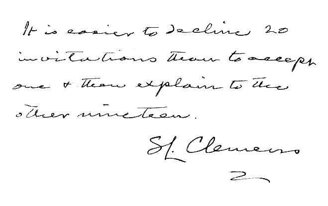 Twain letter