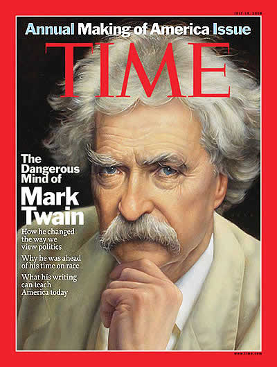 Resultado de imagen para mark twain travel through time