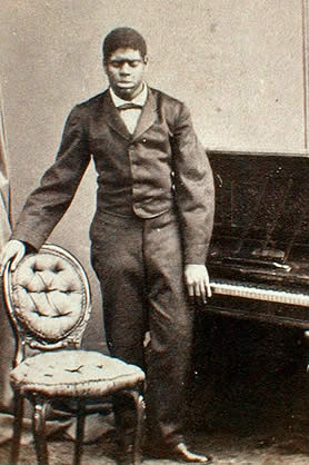 Blind Tom and piano