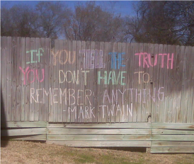 Truth fence
