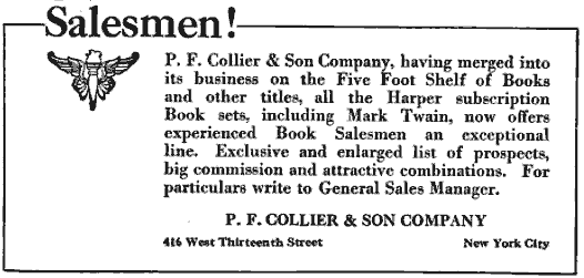 Ad for salesmen