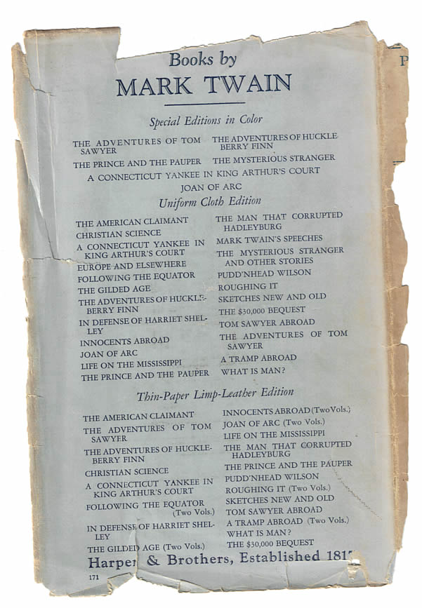 early dust jacket