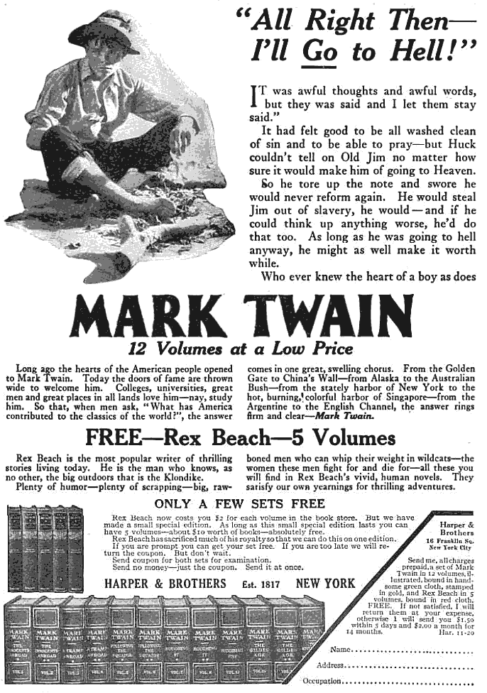 Twain and Beach ad