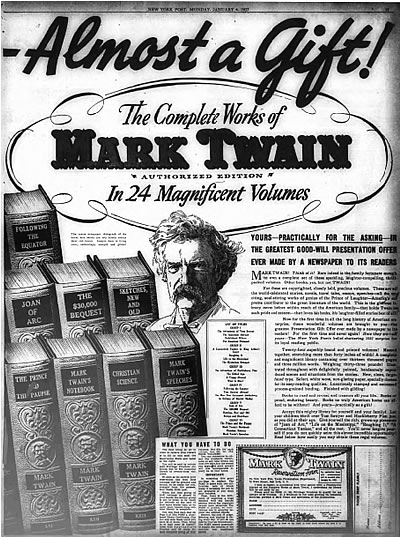 Mark Twain ad