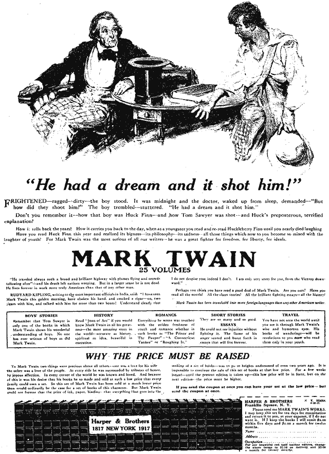 NYT ad September 1917
