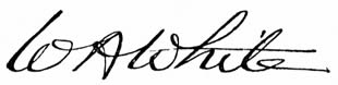 White signature