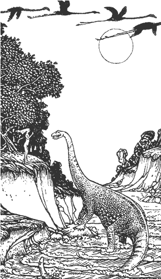 Eve and the dinosaur