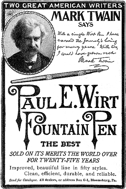 Wirt Pen ad