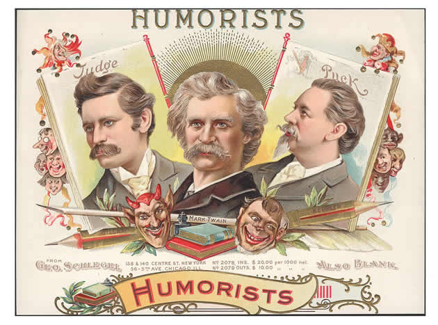 Humorists cigar label