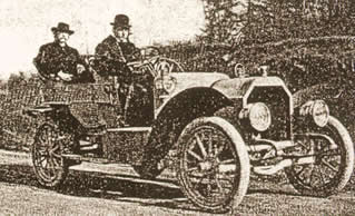 Mark Twain in an Oldsmobile