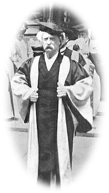 Twain in his Oxford robes