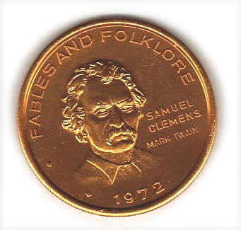 Mark Twain Mardi Gras doubloon