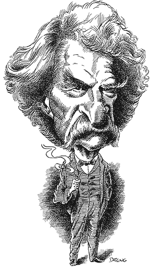 Twain caricature