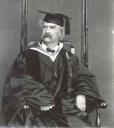 Clemens in his Princeton robes