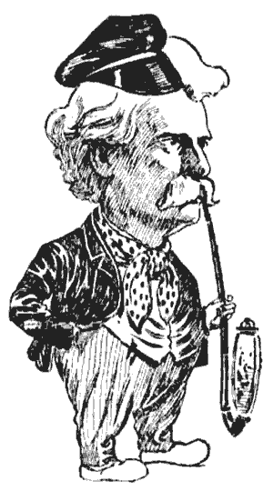 Twain with long pipe
